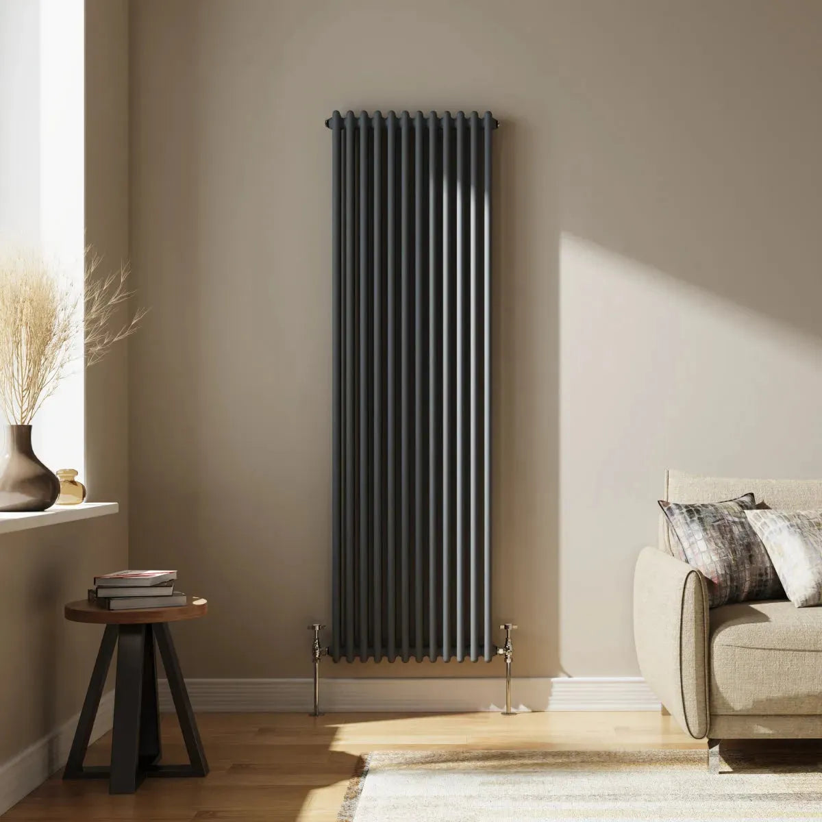 Ferentino - Traditional vertical column radiator anthracite