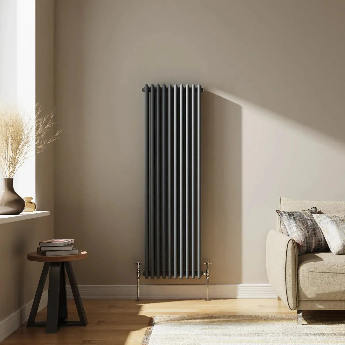 Ferentino - Traditional vertical column radiator anthracite