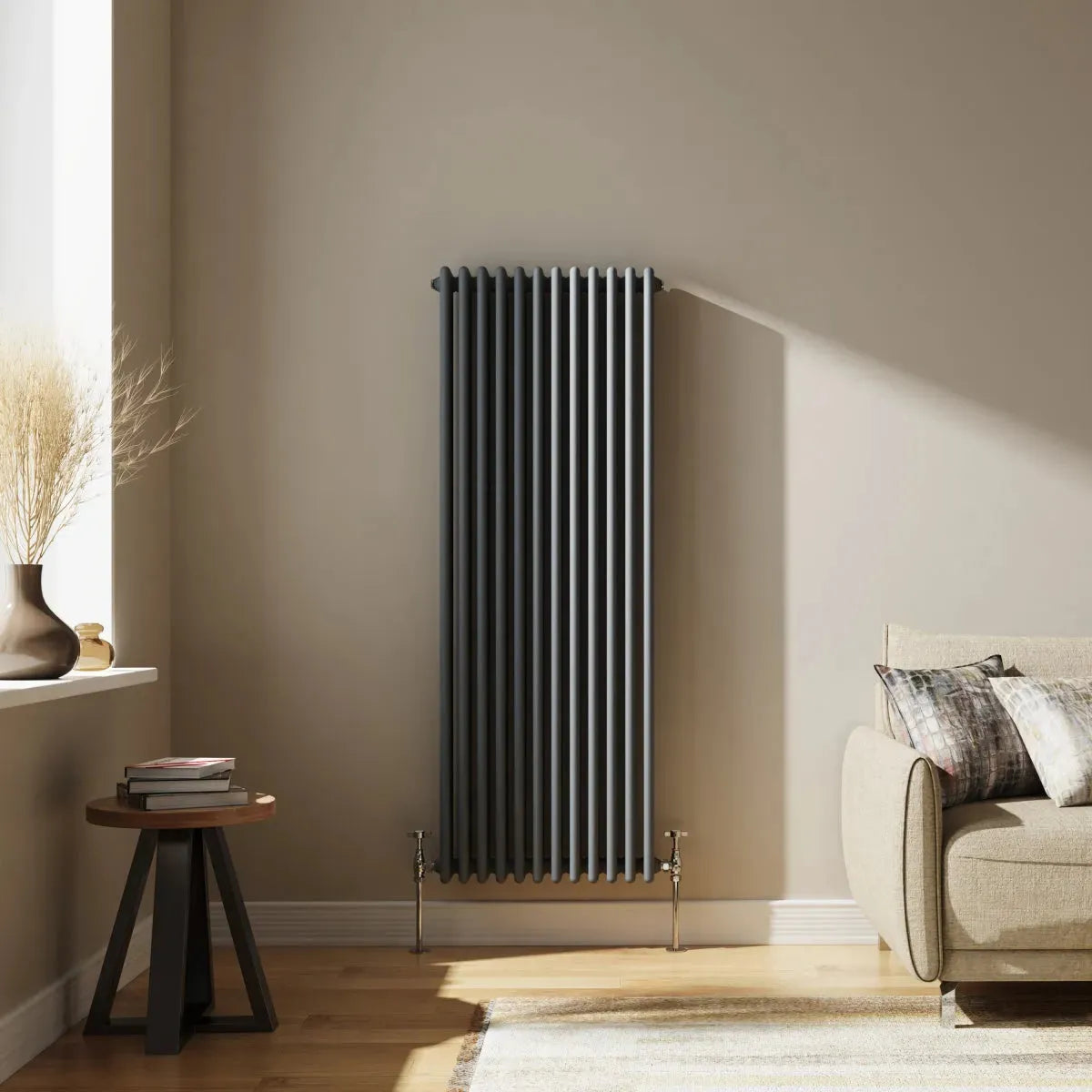 Ferentino - Traditional vertical column radiator anthracite