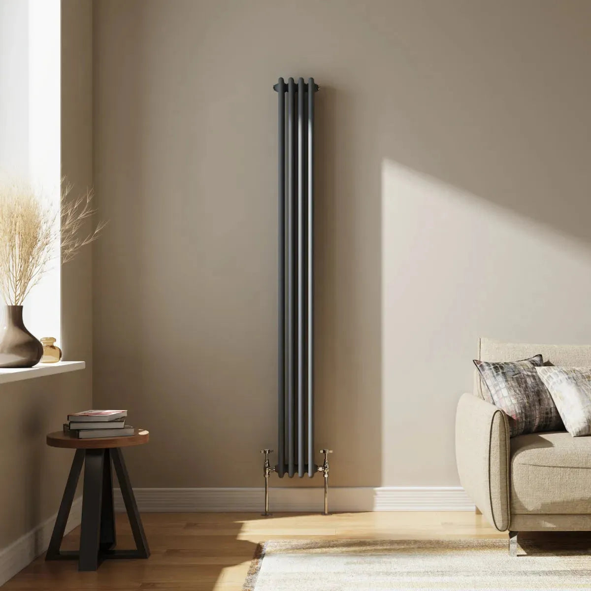 Ferentino - Traditional vertical column radiator anthracite