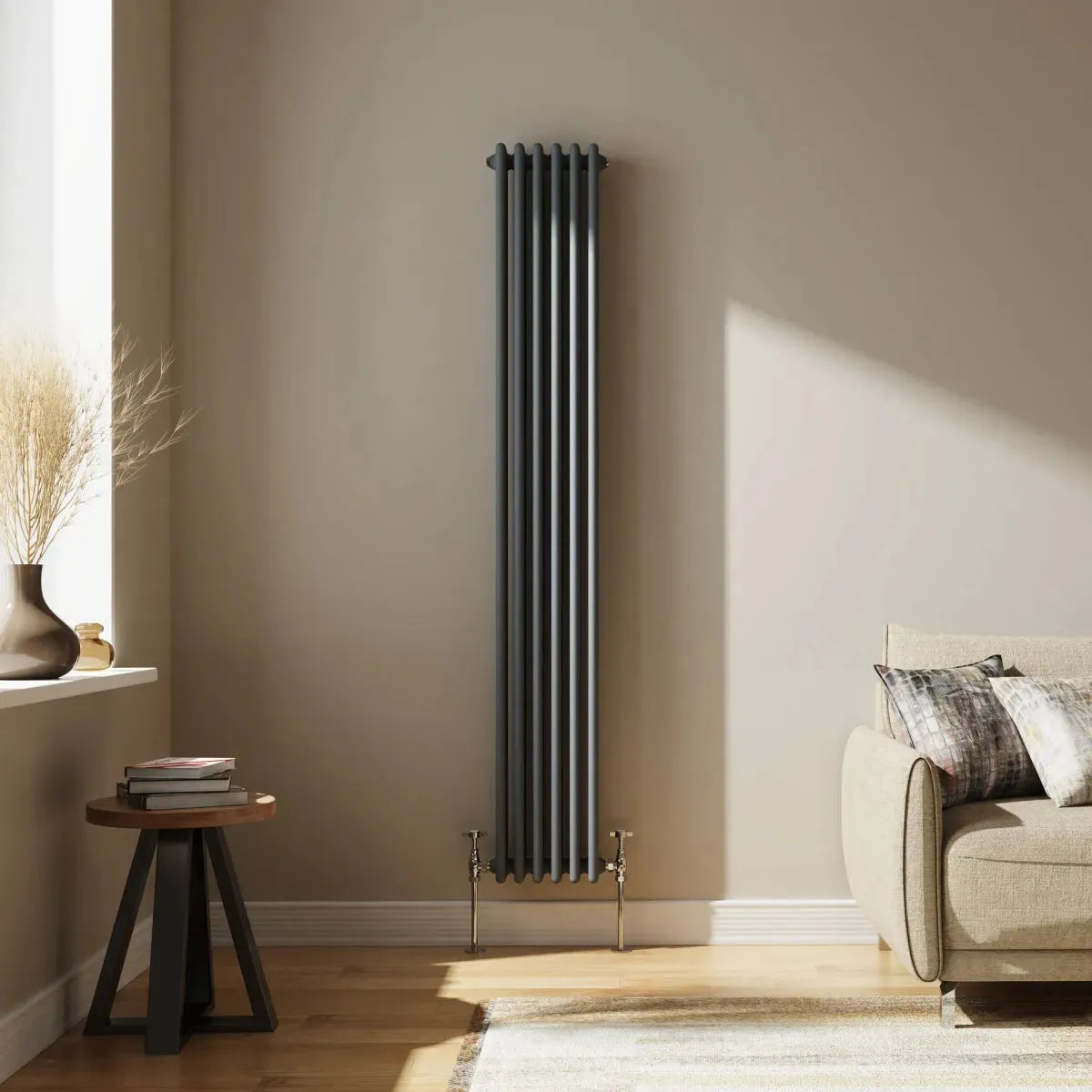 Ferentino - Traditional vertical column radiator anthracite