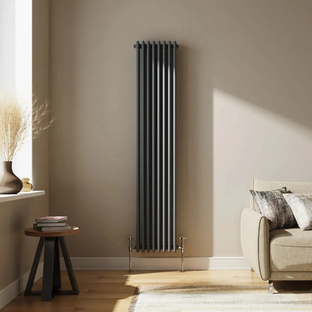 Ferentino - Traditional vertical column radiator anthracite