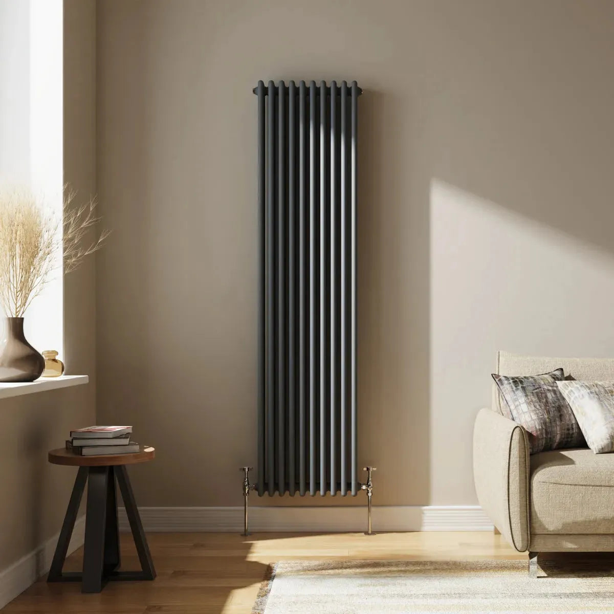 Ferentino - Traditional vertical column radiator anthracite