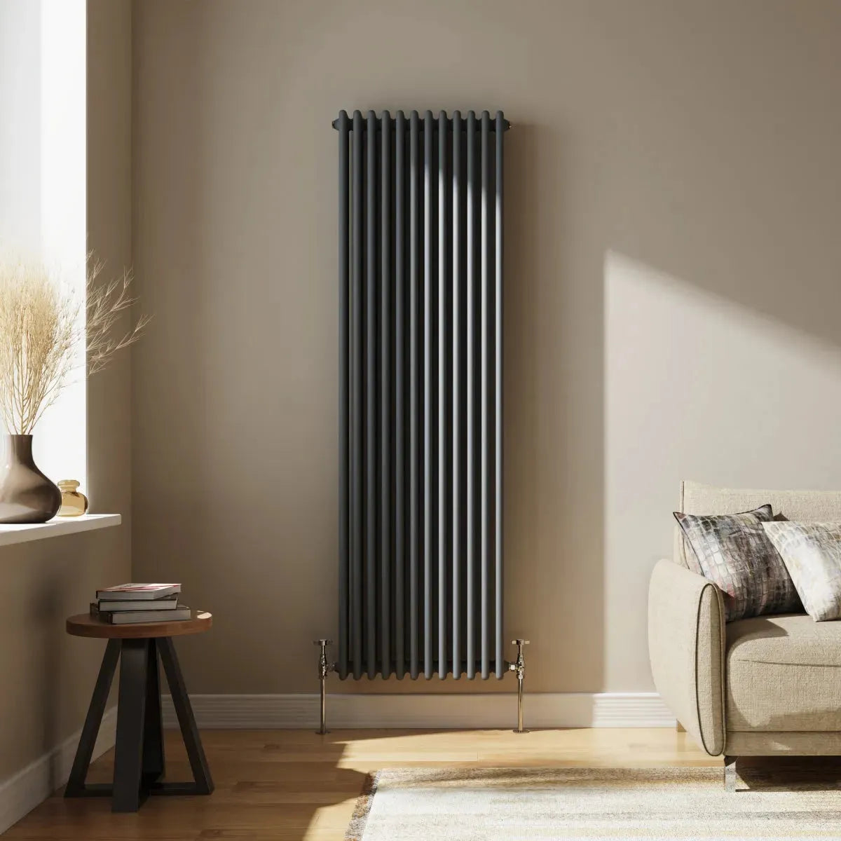 Ferentino - Traditional vertical column radiator anthracite