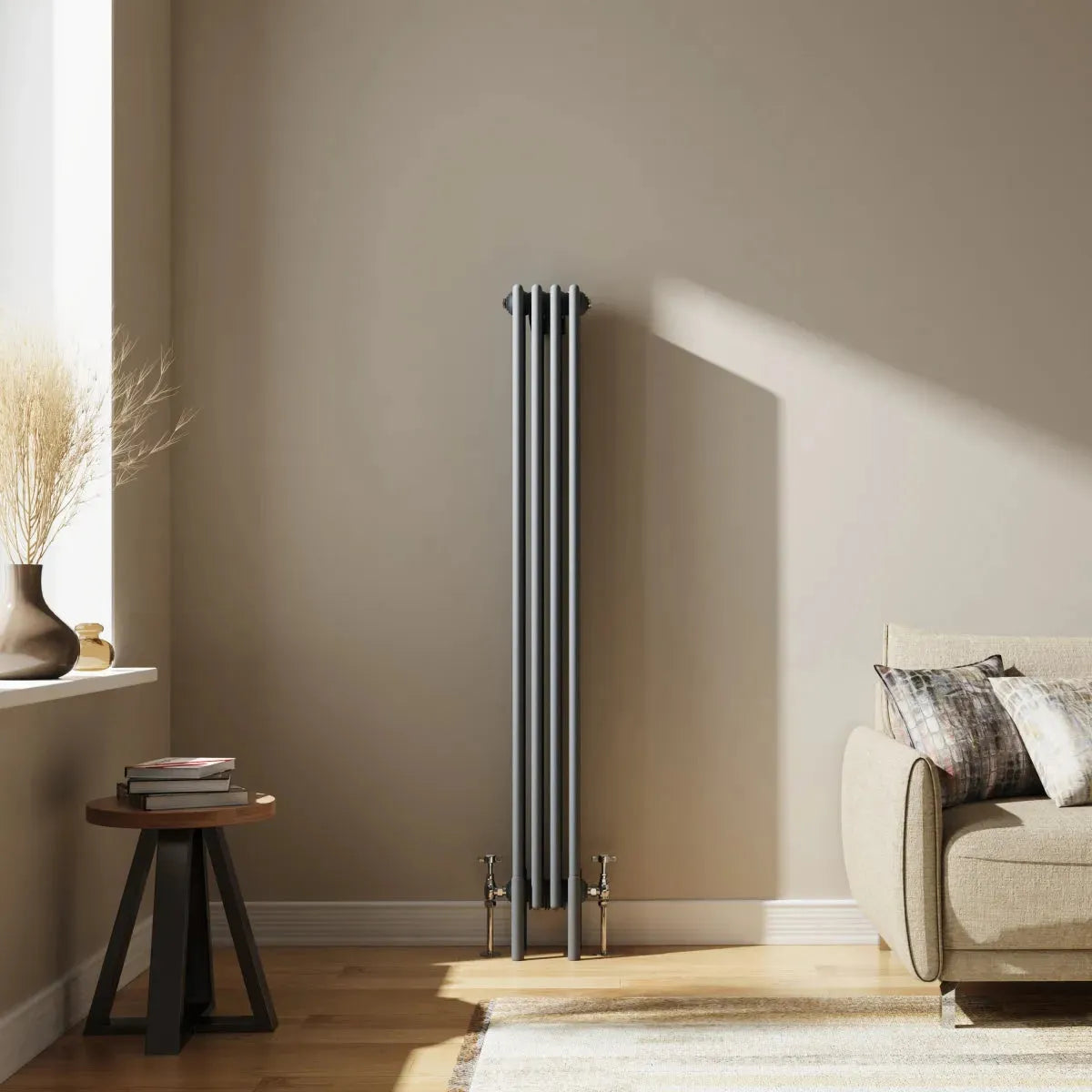 Ferentino - Traditional vertical column radiator anthracite