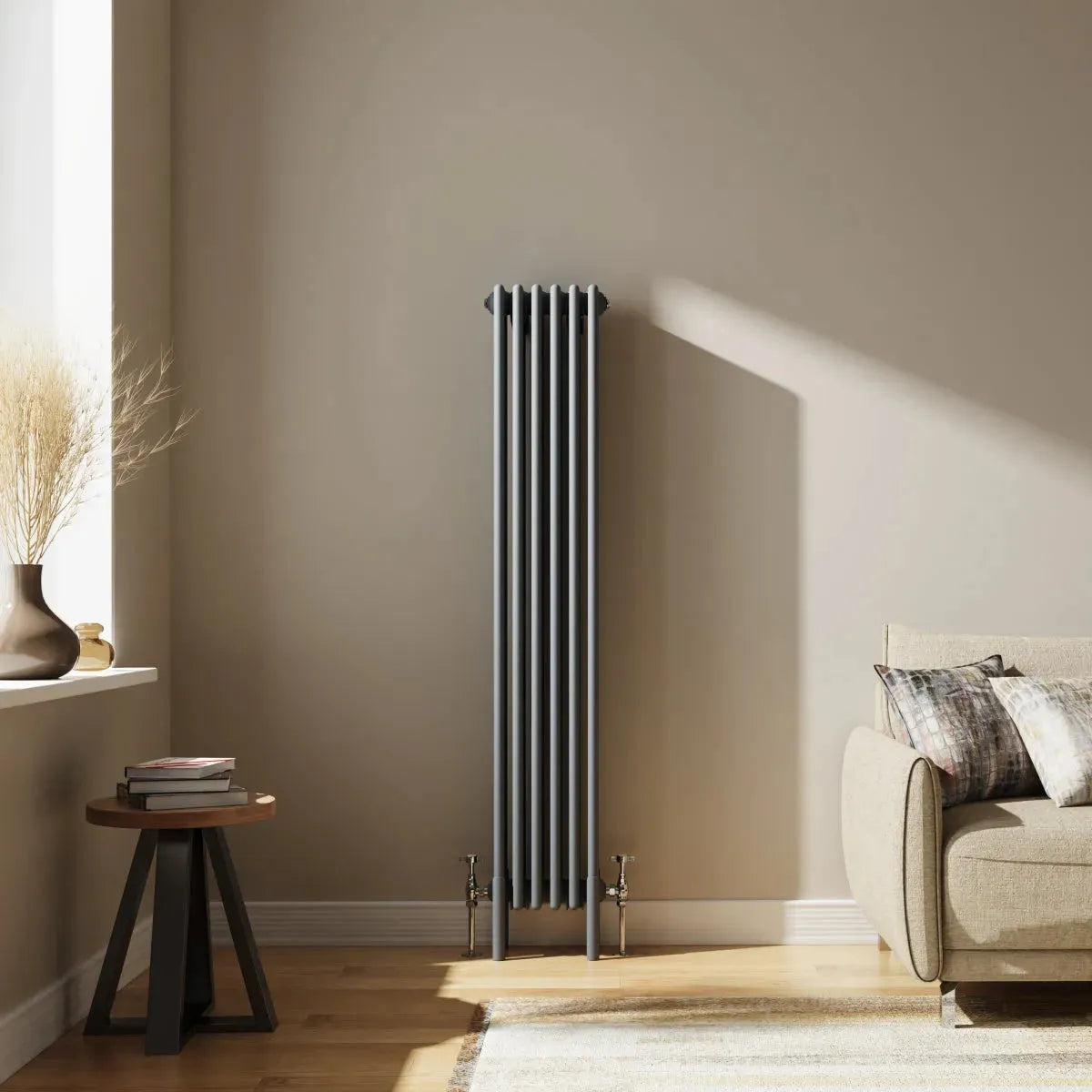 Ferentino - Traditional vertical column radiator anthracite