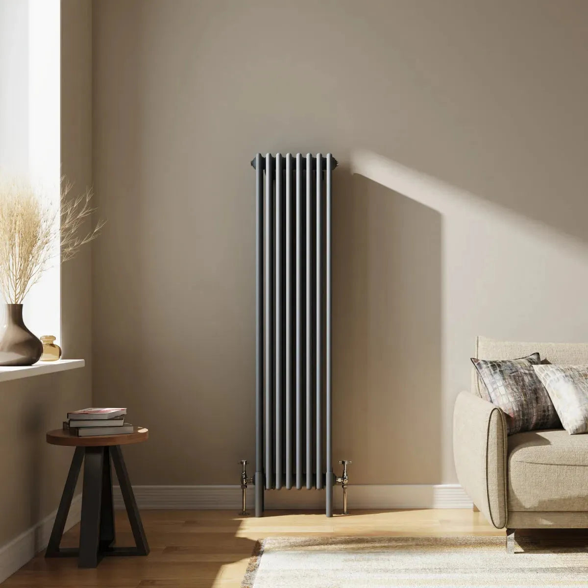 Ferentino - Traditional vertical column radiator anthracite