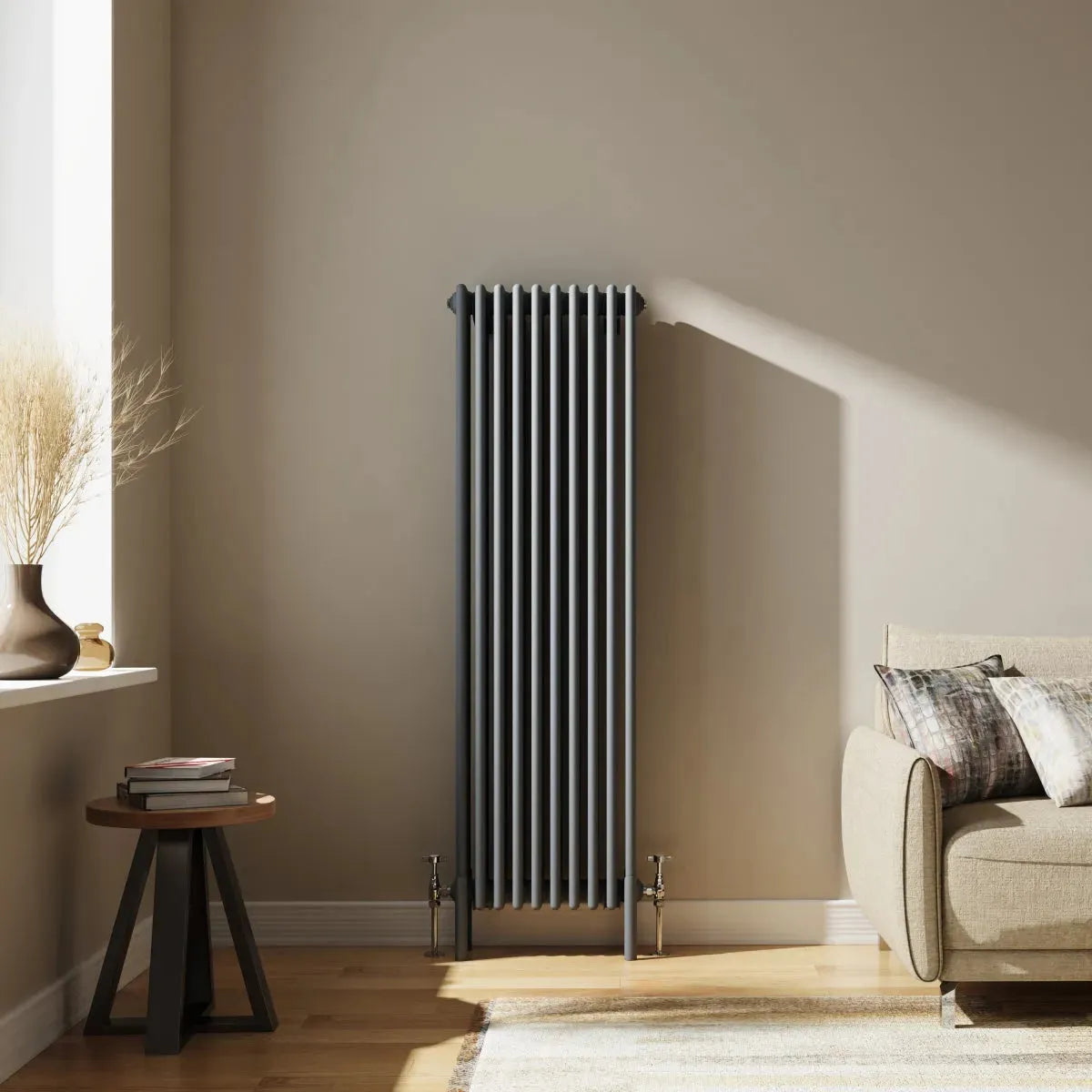 Ferentino - Traditional vertical column radiator anthracite