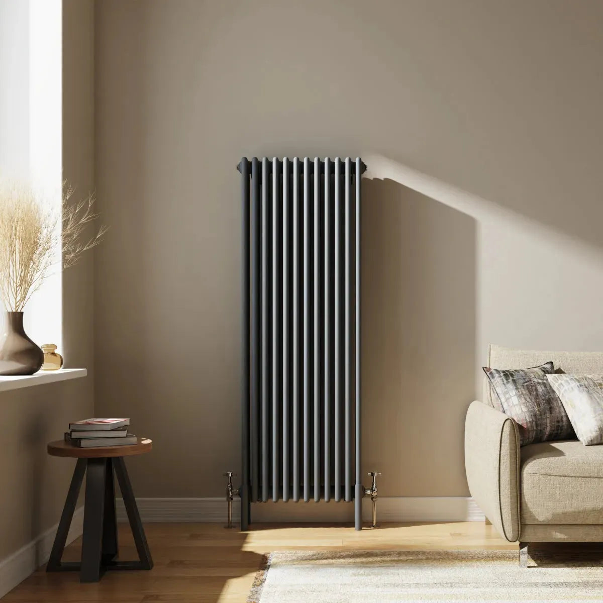 Ferentino - Traditional vertical column radiator anthracite