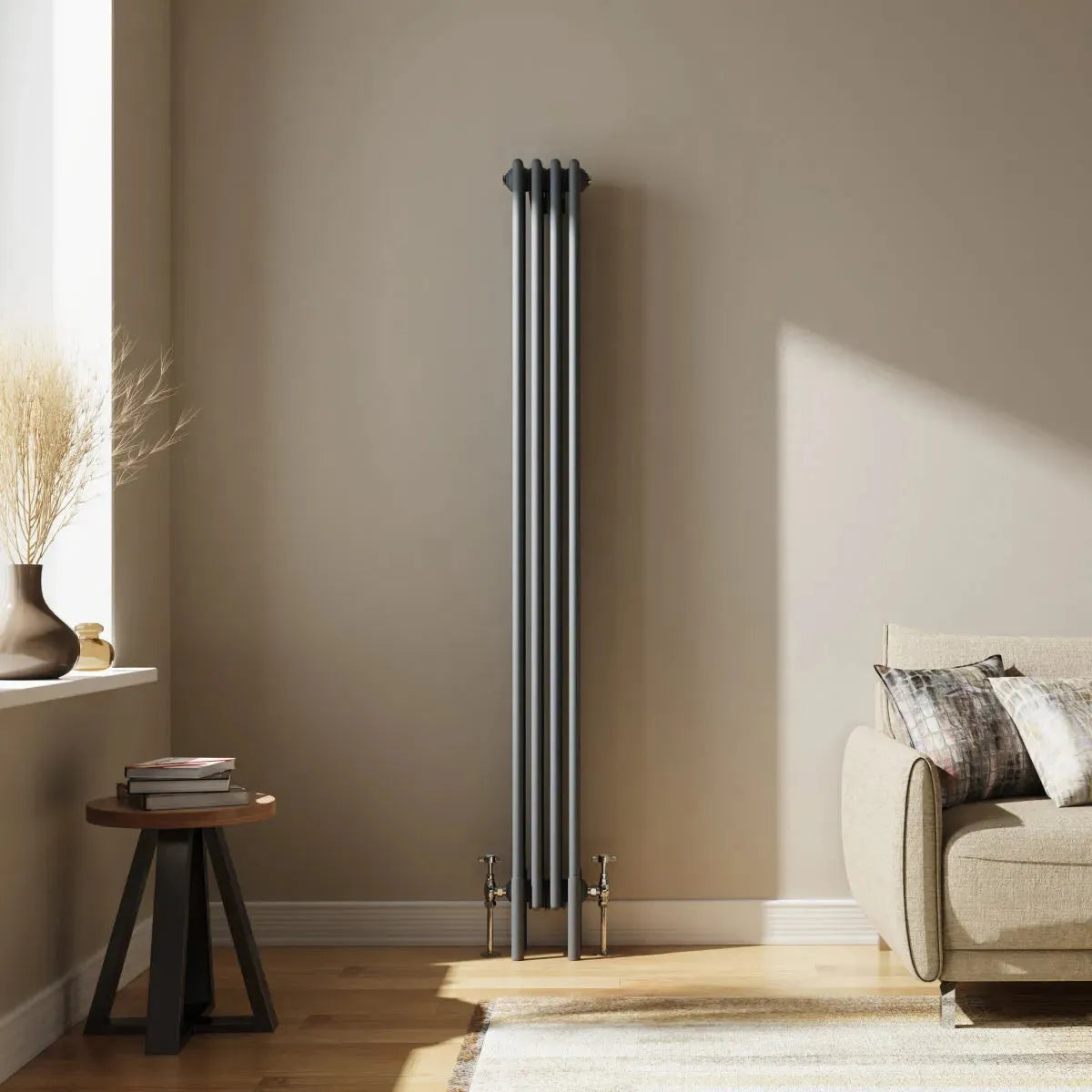 Ferentino - Traditional vertical column radiator anthracite