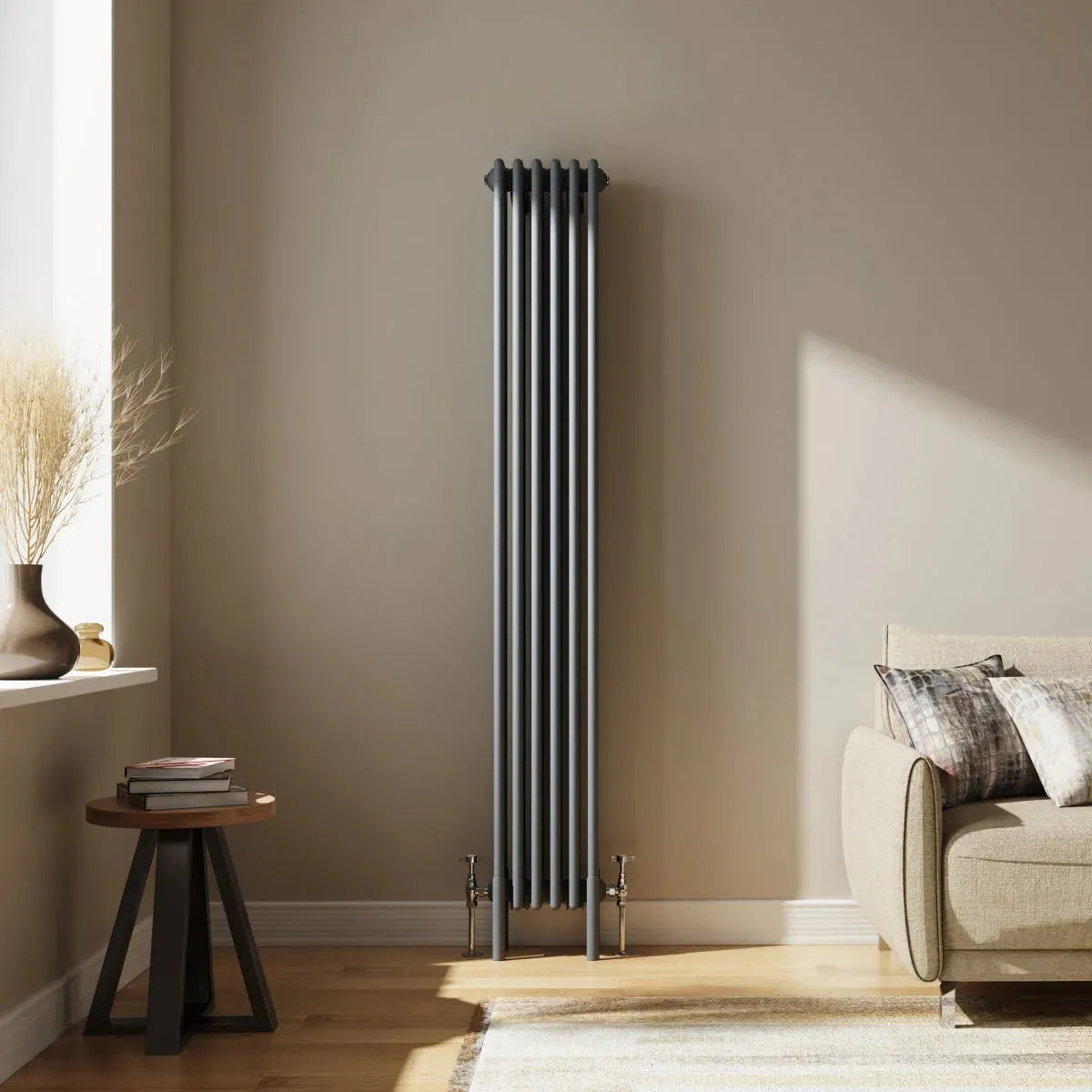 Ferentino - Traditional vertical column radiator anthracite