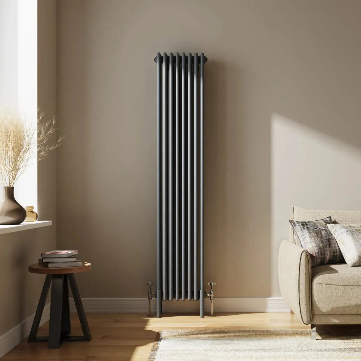 Ferentino - Traditional vertical column radiator anthracite