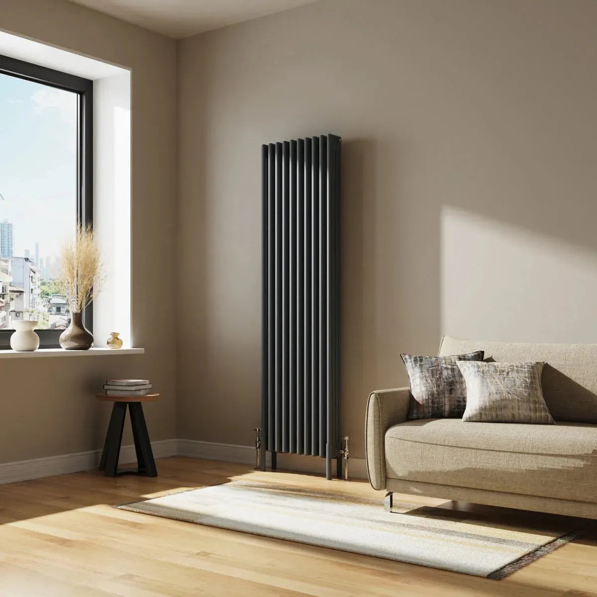 Ferentino - Traditional vertical column radiator anthracite