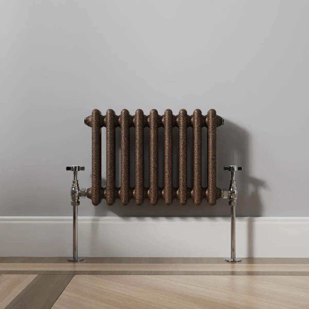 Ferentino - Traditional horizontal column radiator blackened copper