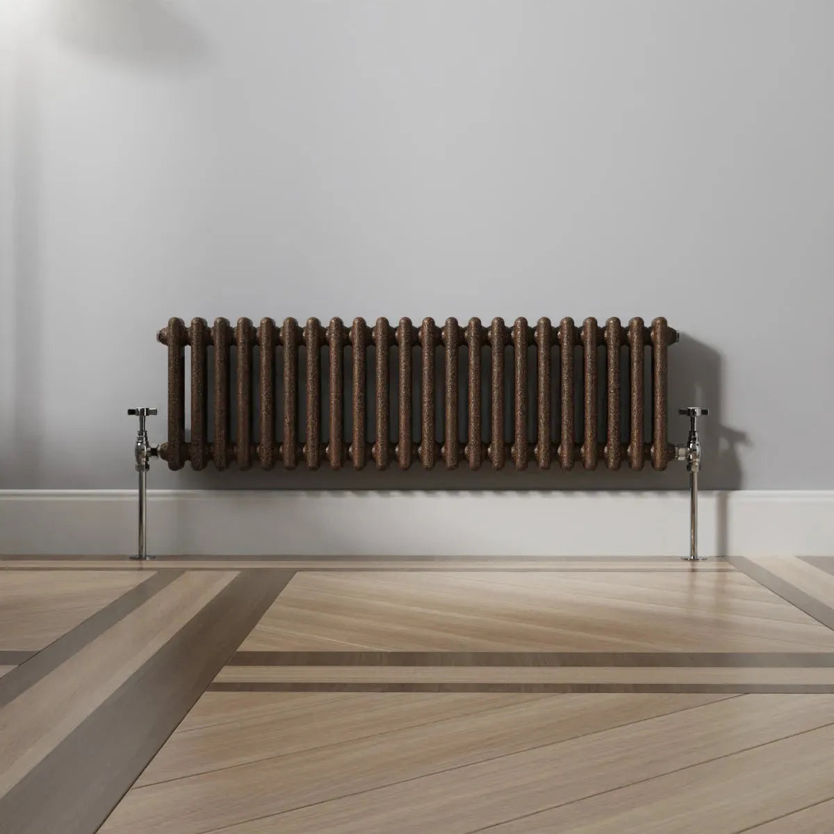 Ferentino - Traditional horizontal column radiator blackened copper