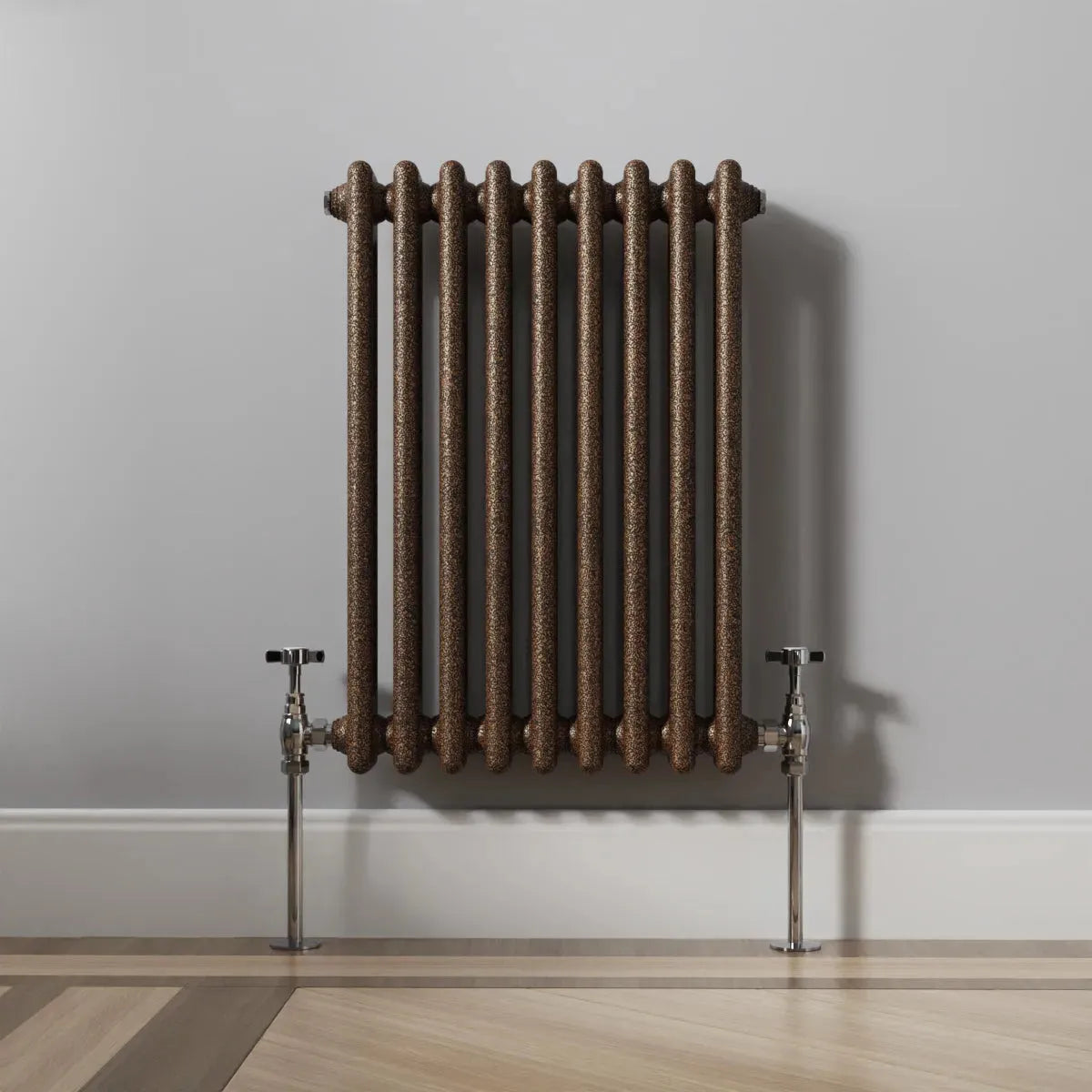 Ferentino - Traditional horizontal column radiator blackened copper