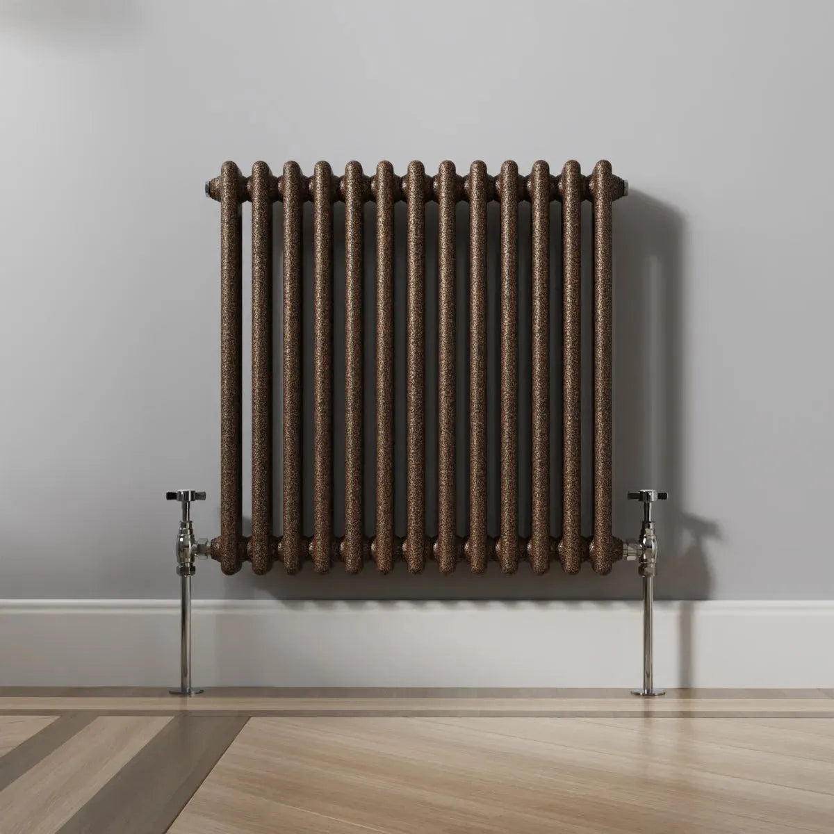 Ferentino - Traditional horizontal column radiator blackened copper