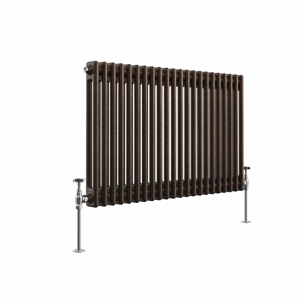 Ferentino - Traditional horizontal column radiator blackened copper