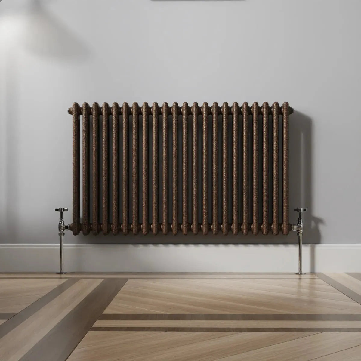 Ferentino - Traditional horizontal column radiator blackened copper