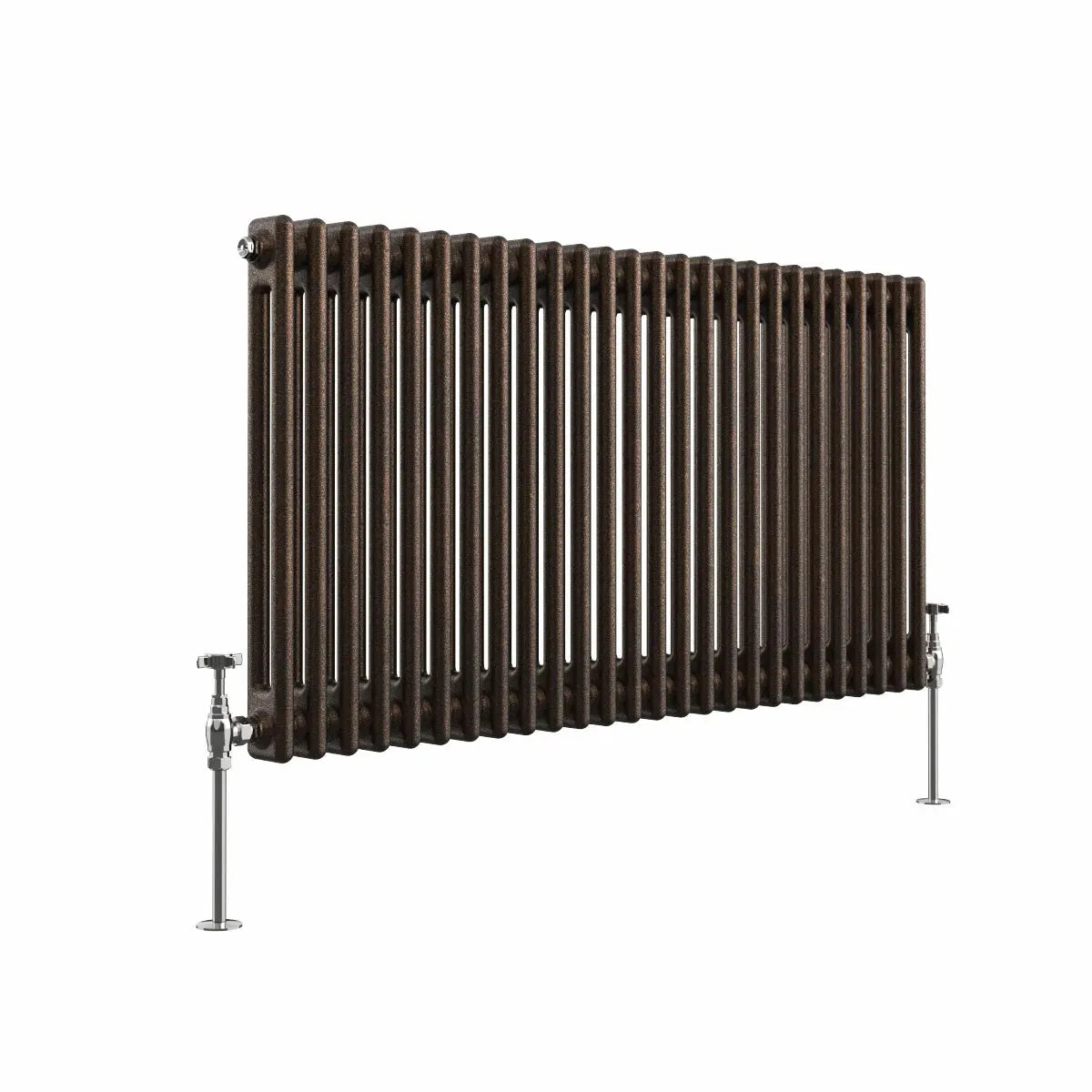 Ferentino - Traditional horizontal column radiator blackened copper