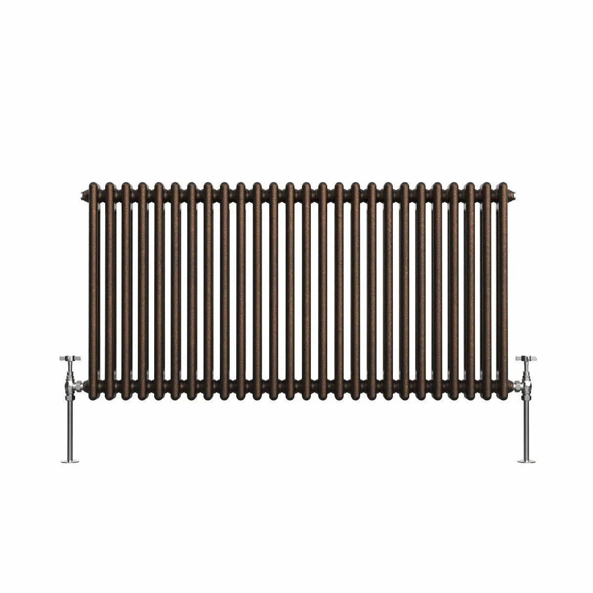 Ferentino - Traditional horizontal column radiator blackened copper