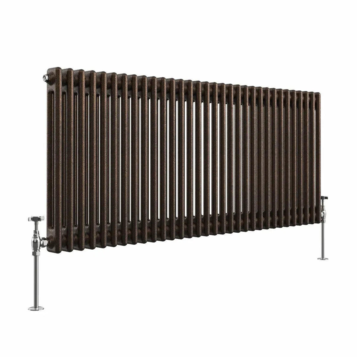 Ferentino - Traditional horizontal column radiator blackened copper