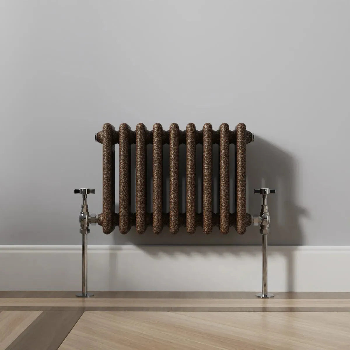 Ferentino - Traditional horizontal column radiator blackened copper