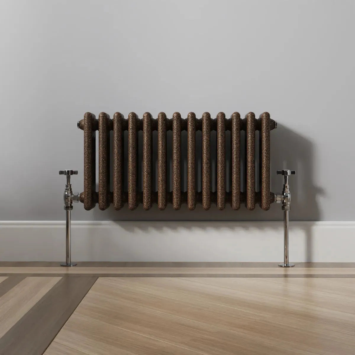 Ferentino - Traditional horizontal column radiator blackened copper