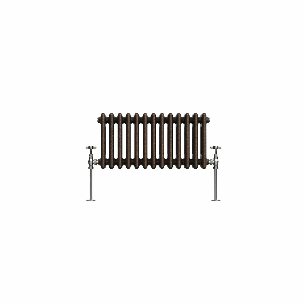 Ferentino - Traditional horizontal column radiator blackened copper