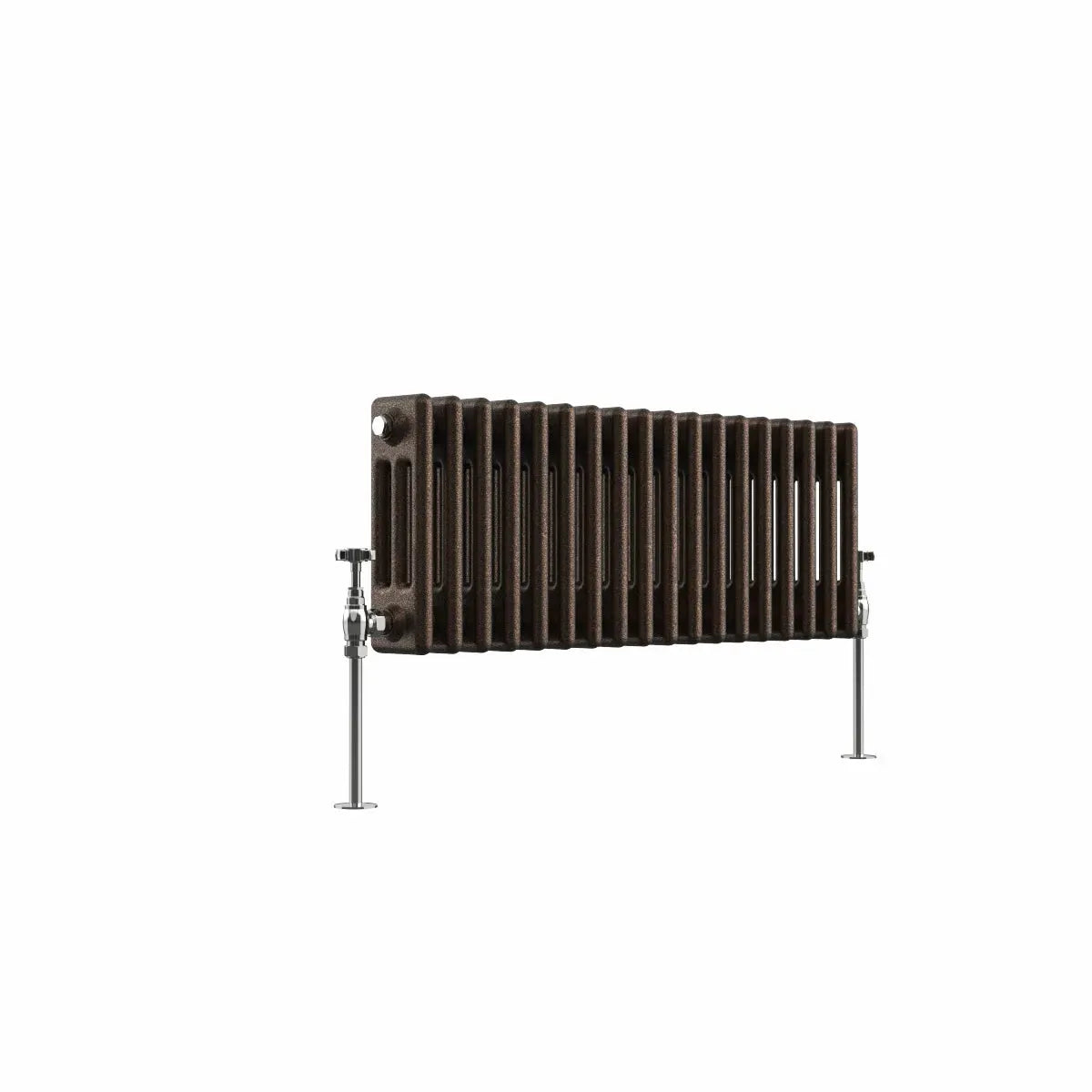 Ferentino - Traditional horizontal column radiator blackened copper