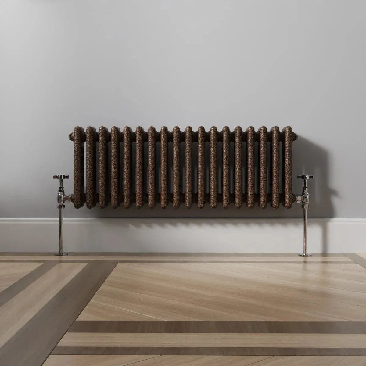 Ferentino - Traditional horizontal column radiator blackened copper