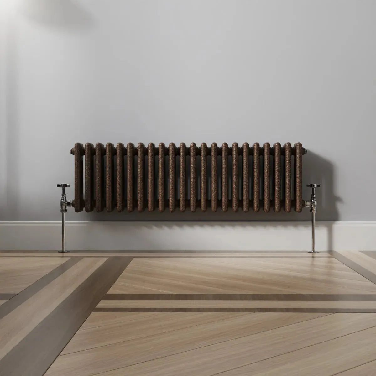 Ferentino - Traditional horizontal column radiator blackened copper