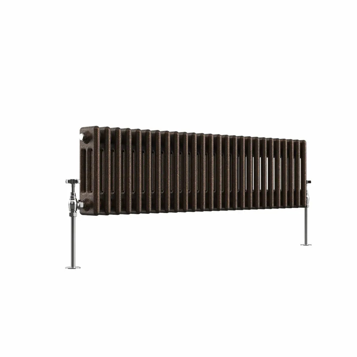 Ferentino - Traditional horizontal column radiator blackened copper