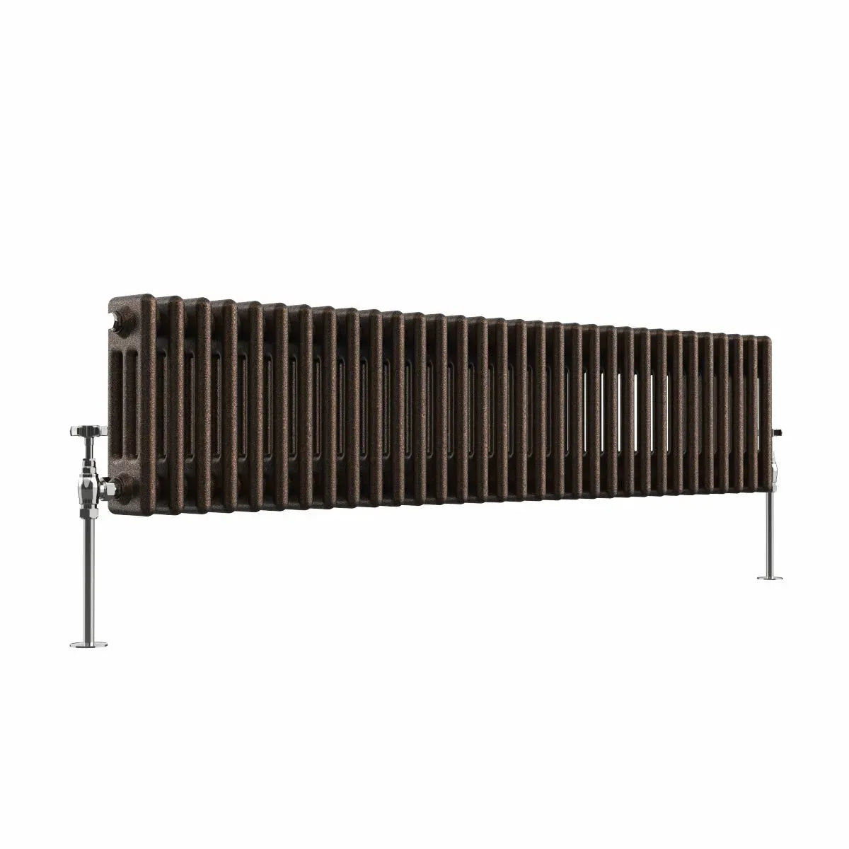 Ferentino - Traditional horizontal column radiator blackened copper