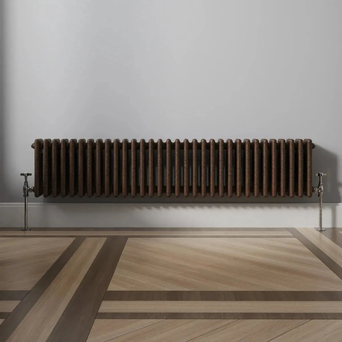 Ferentino - Traditional horizontal column radiator blackened copper