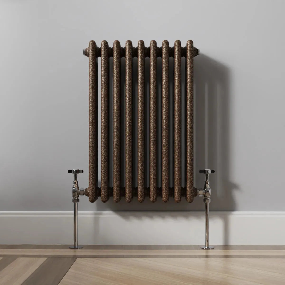 Ferentino - Traditional horizontal column radiator blackened copper