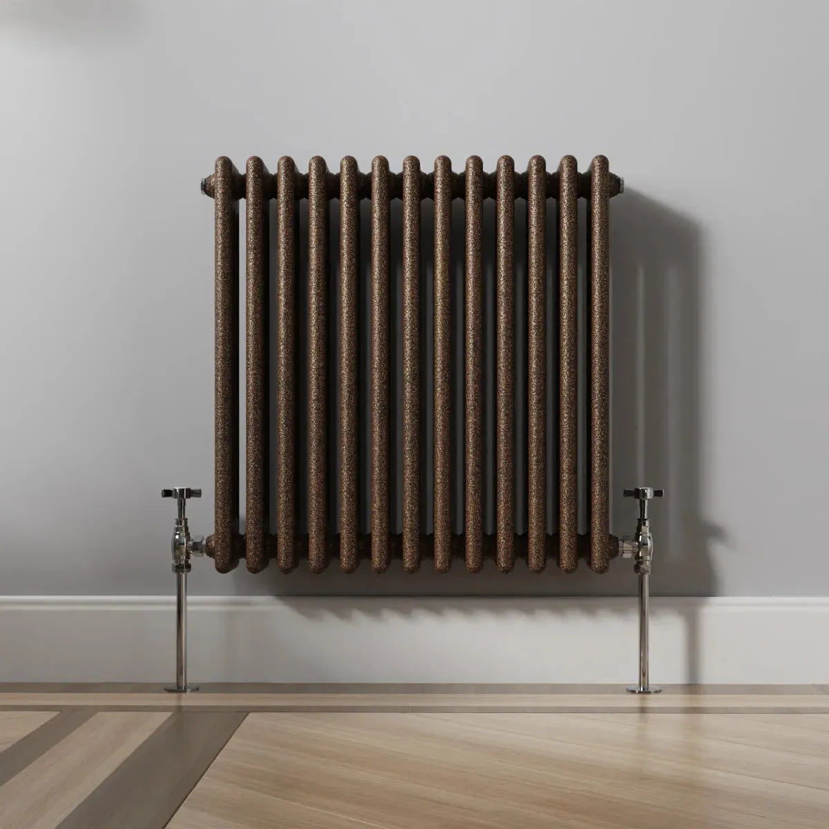 Ferentino - Traditional horizontal column radiator blackened copper