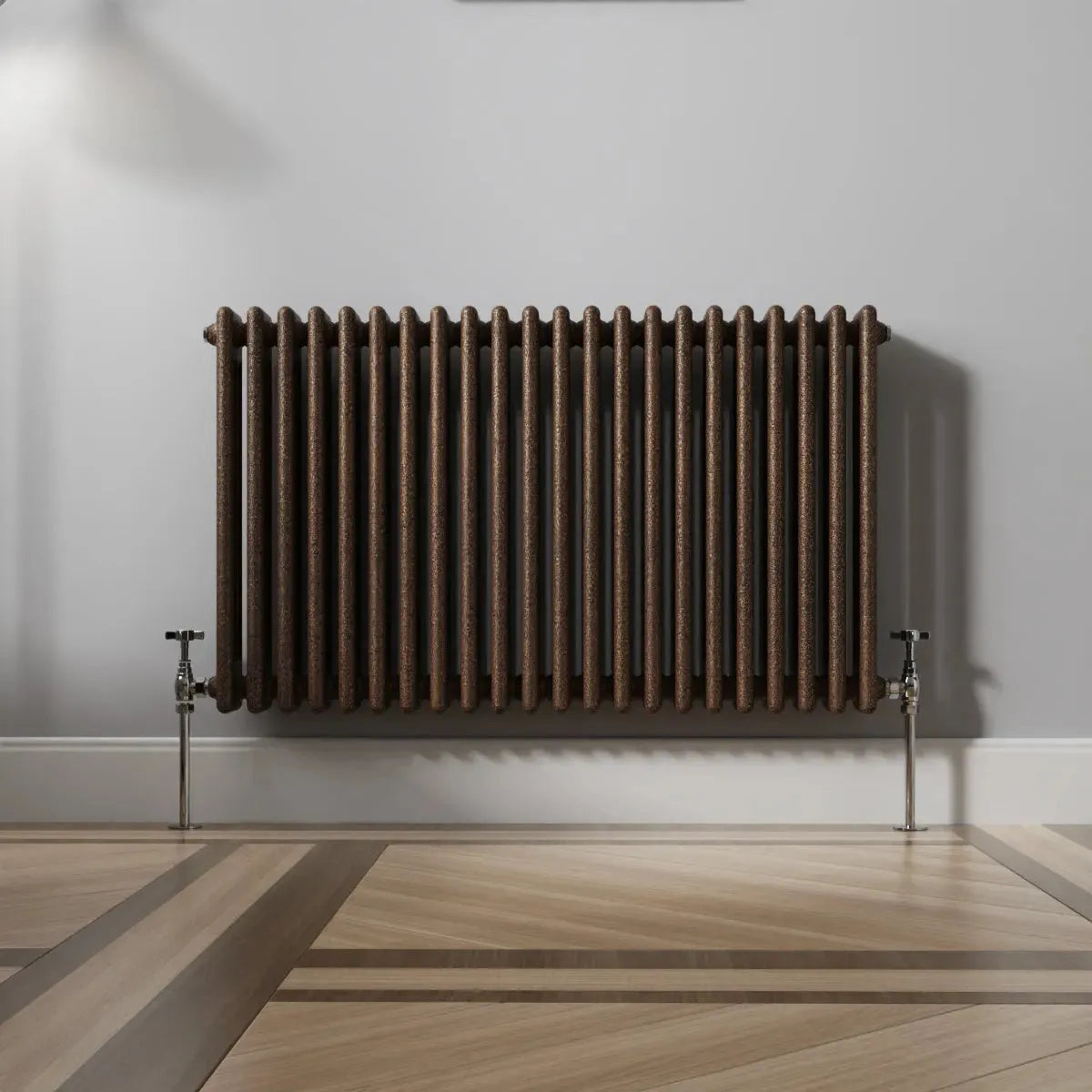 Ferentino - Traditional horizontal column radiator blackened copper