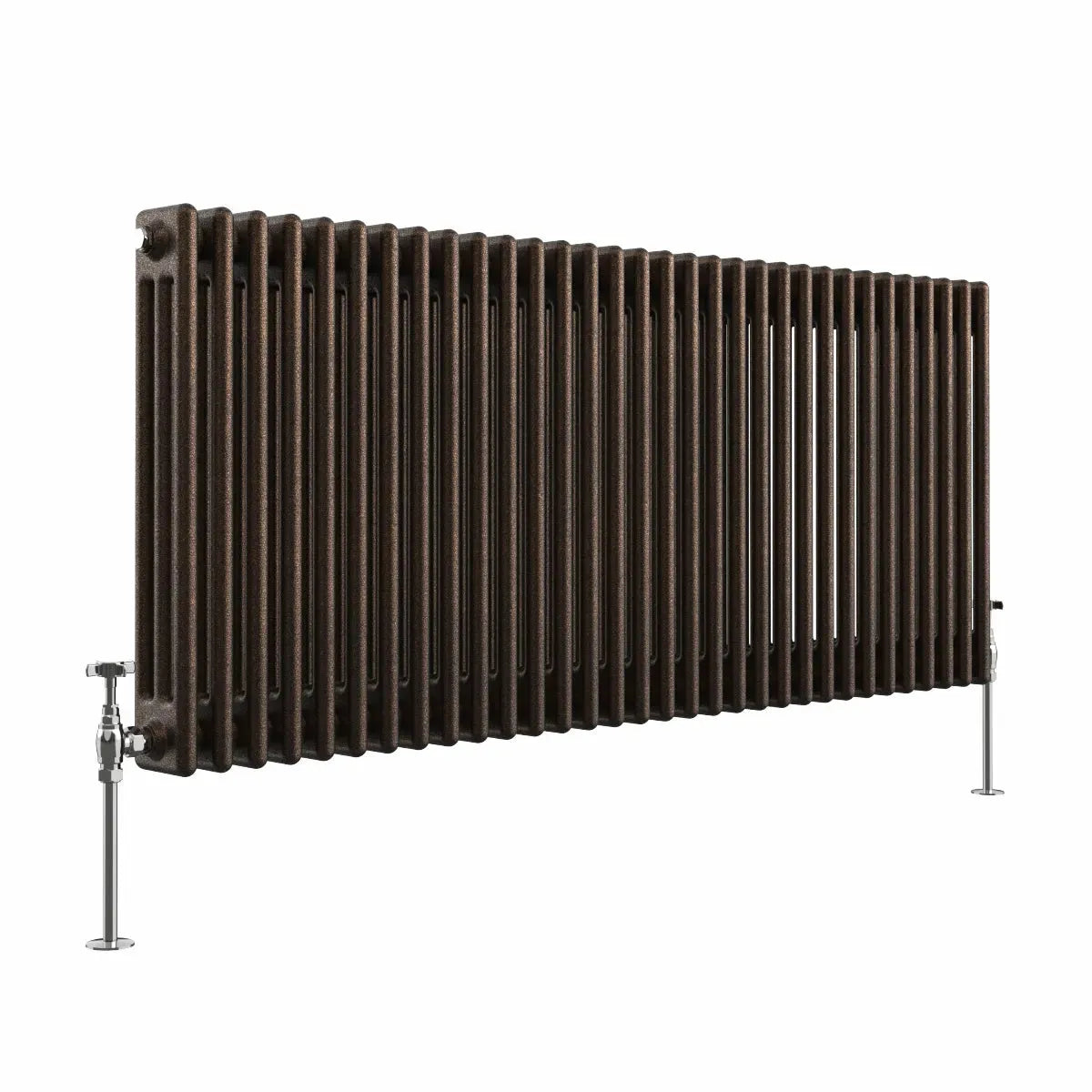 Ferentino - Traditional horizontal column radiator blackened copper