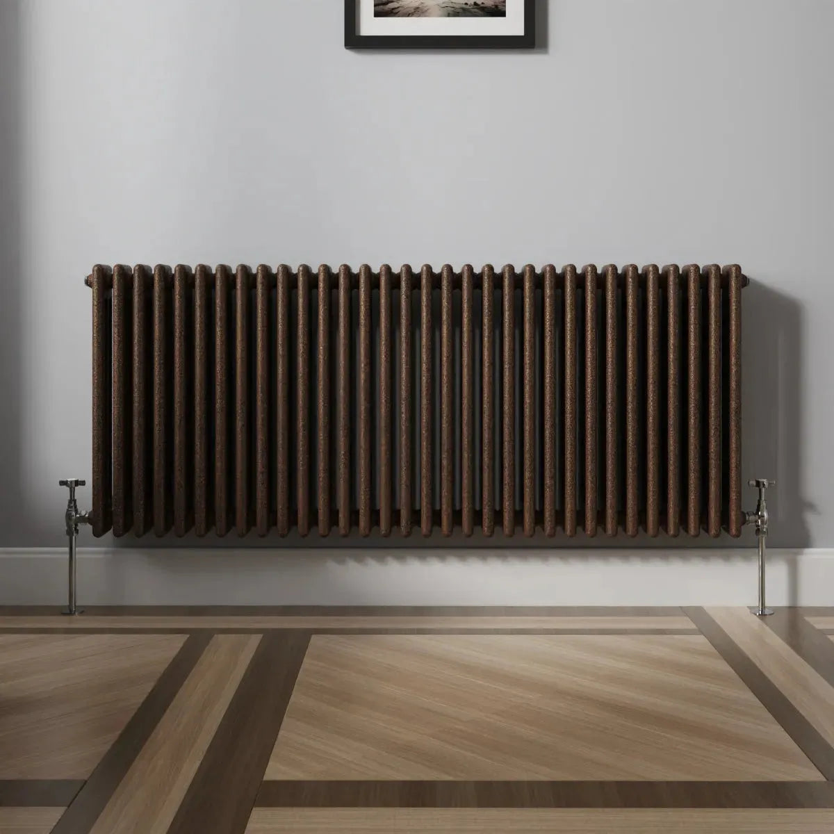 Ferentino - Traditional horizontal column radiator blackened copper