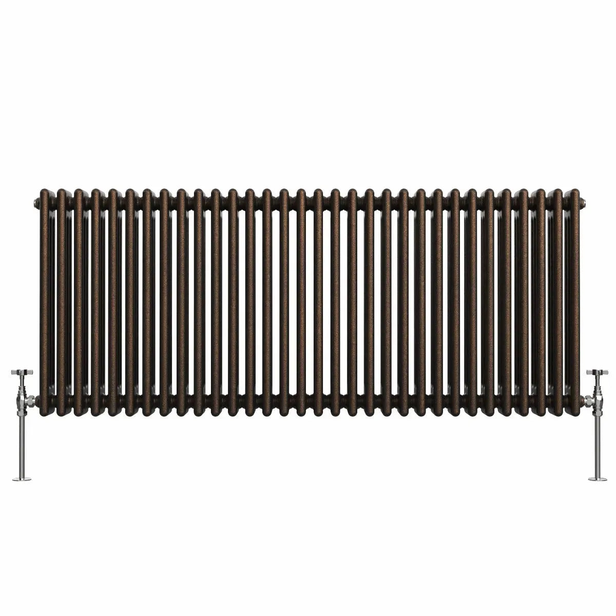 Ferentino - Traditional horizontal column radiator blackened copper