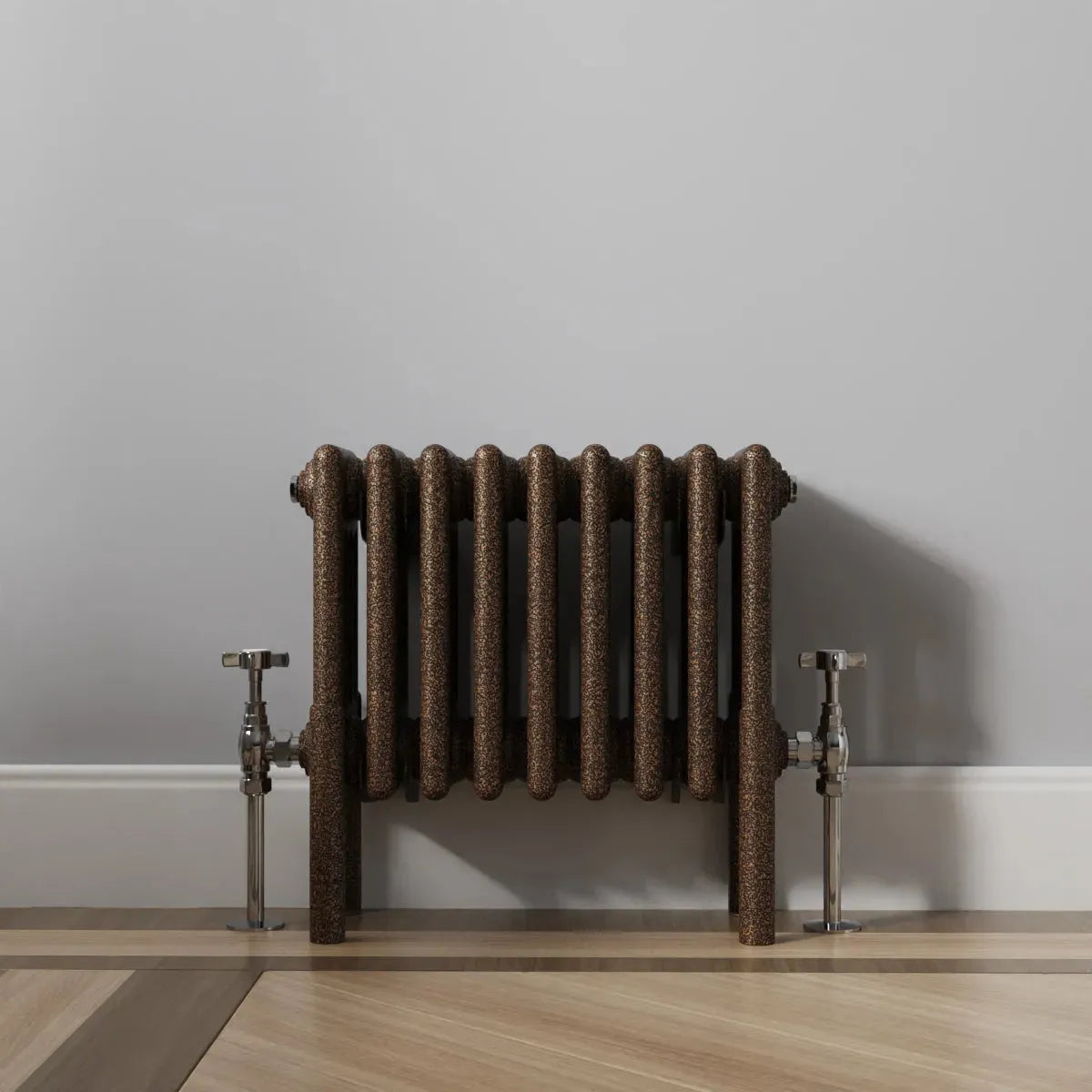 Ferentino - Traditional horizontal column radiator blackened copper