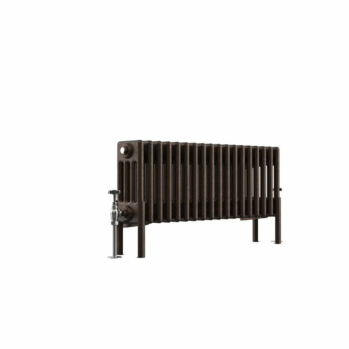 Ferentino - Traditional horizontal column radiator blackened copper