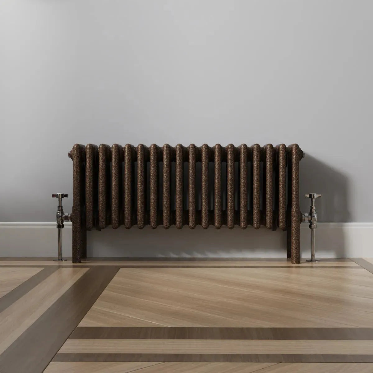 Ferentino - Traditional horizontal column radiator blackened copper