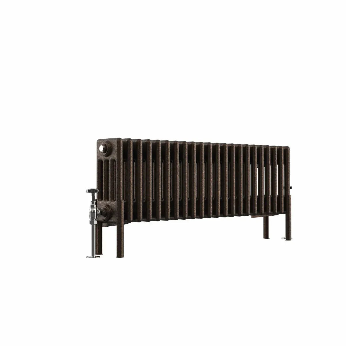 Ferentino - Traditional horizontal column radiator blackened copper