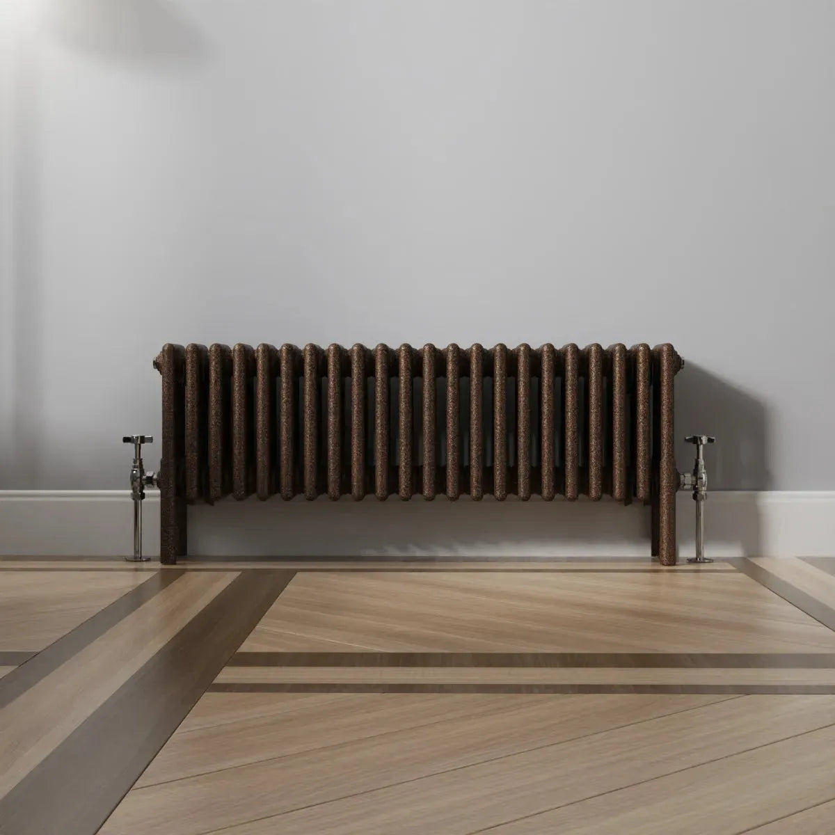 Ferentino - Traditional horizontal column radiator blackened copper