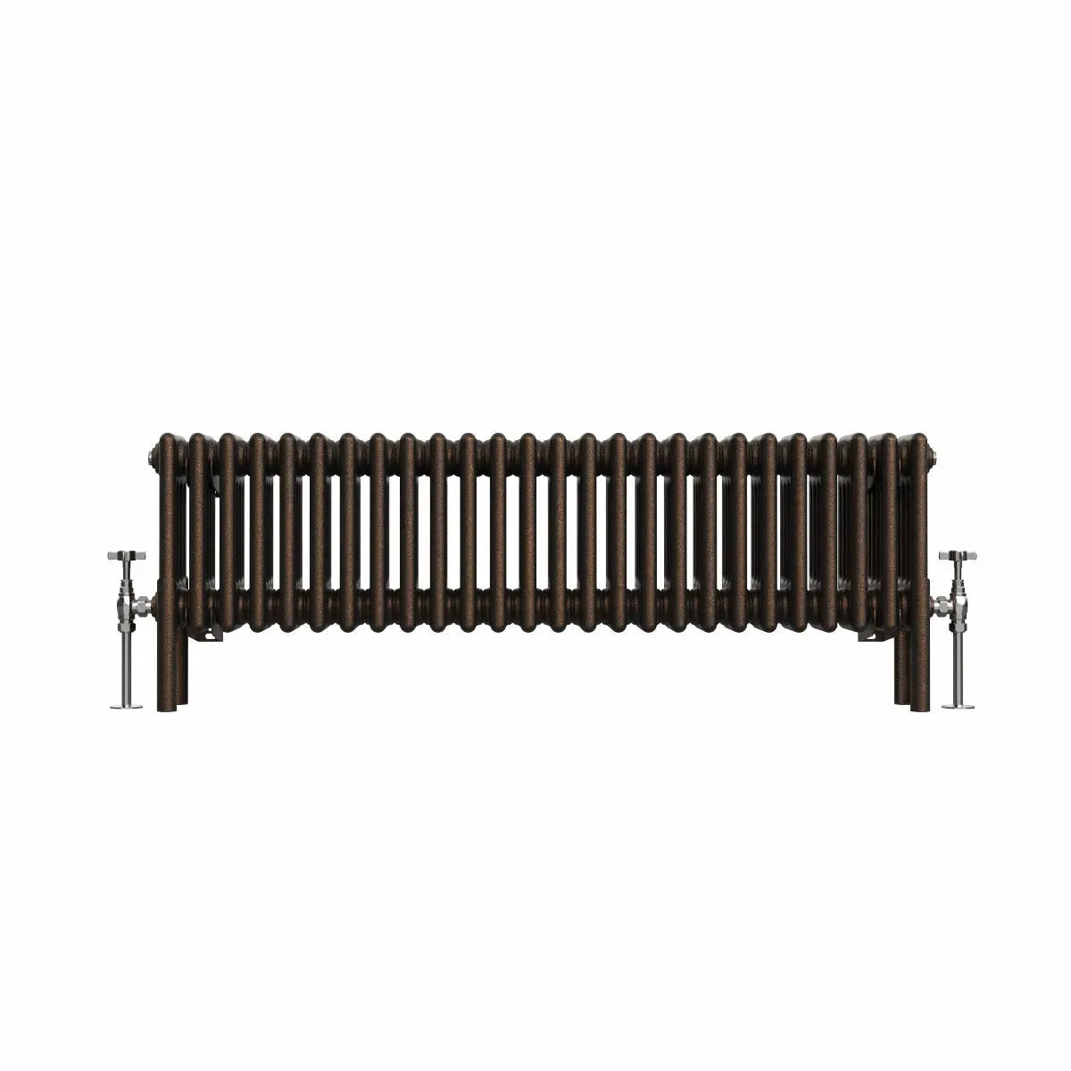 Ferentino - Traditional horizontal column radiator blackened copper