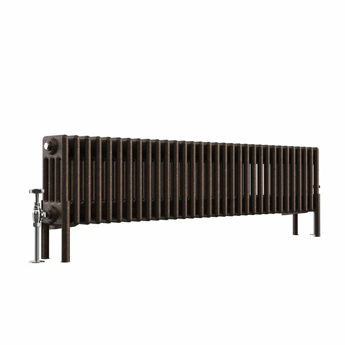 Ferentino - Traditional horizontal column radiator blackened copper