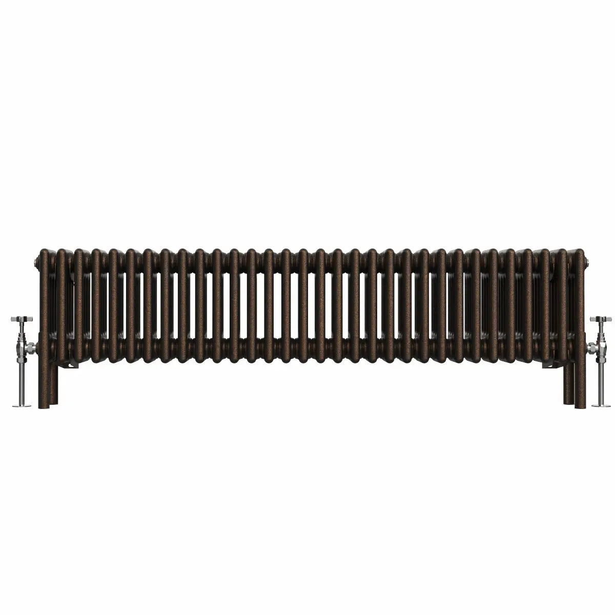 Ferentino - Traditional horizontal column radiator blackened copper