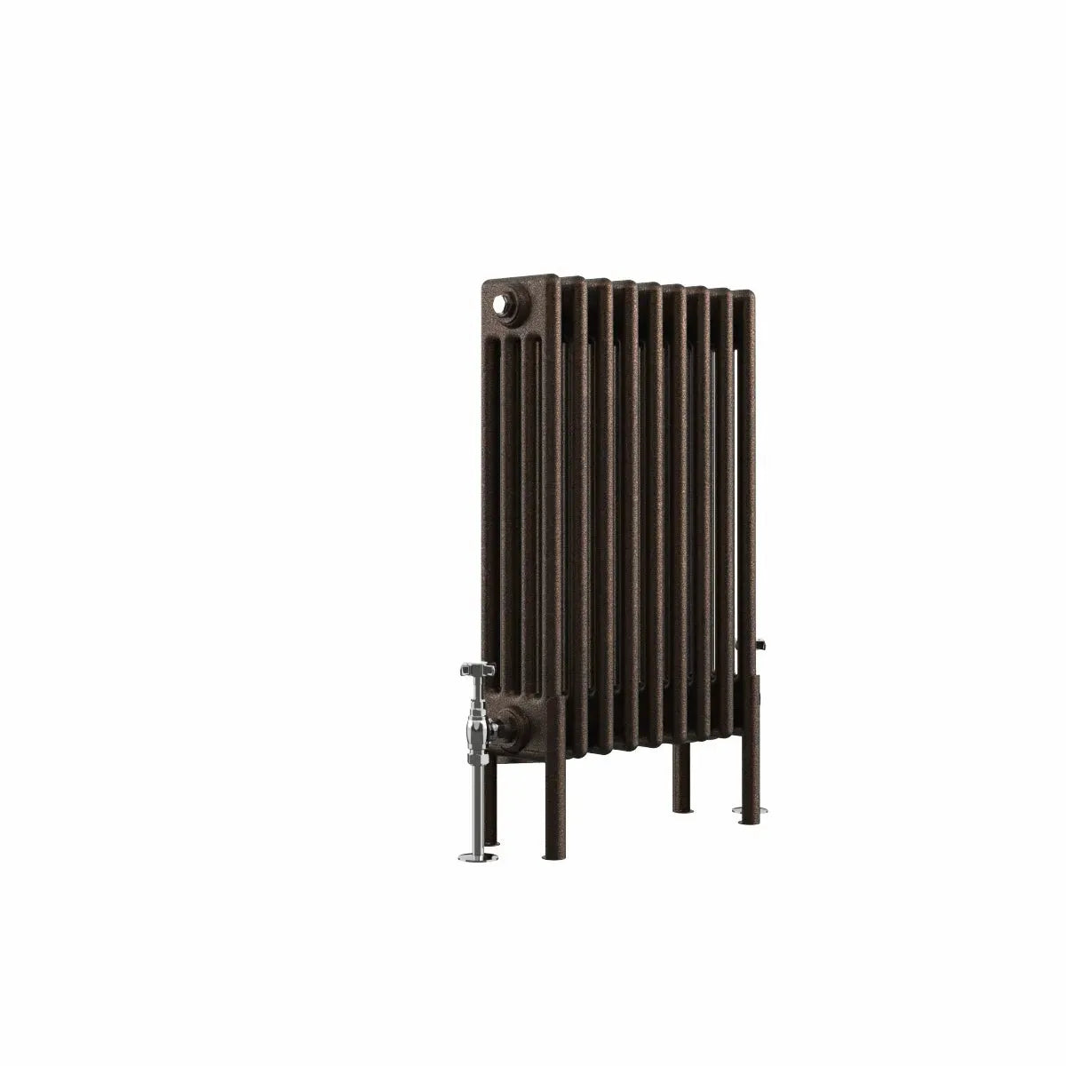 Ferentino - Traditional horizontal column radiator blackened copper